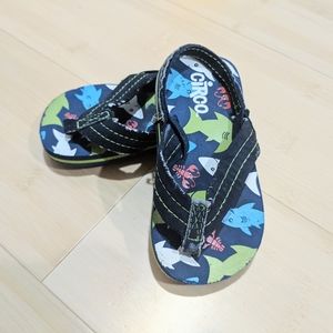 Circo Toddler Flip Flops Beach Sandals - Shark